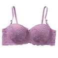 thumbnail image 1 of Cinvoph Soutiens-Gorge Femme Sans Armature Dentelle Rassemblée Respirant Rehausseur Quotidien, 1 of 4