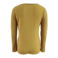 thumbnail image 3 of hirigin Women Knit Sweater Casual Solid Color Long Sleeves Button V-neck Pullover Knitwear Tops Streetwear, 3 of 5