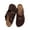 coffee, variant on new women's buckle clogs and mules potato shoes cross strap sandals soft sole genuine leather slippers lazy shoes