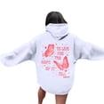thumbnail image 4 of Graphic Hoodie for Women 2024 Cute Preppy Sweatshirt Long Sleeve Drawstring Pullover Tops with Pockets, 4 of 6