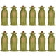 thumbnail image 1 of Nvzi 12 bolsas de regalo de vino con cordón, 13,78 × 5,9 pulgadas, reutilizables, para envolver botellas, para cumpleaños, bodas, fiestas (verde), 1 of 5