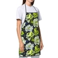 thumbnail image 3 of Gaeub Teal floral elegance Print Apron for Men and Women,Waterproof Apron for Cooking,Dishwashing, Lab, Butcher, Dog Grooming, 3 of 7