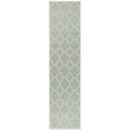 thumbnail image 6 of SAFAVIEH Beach House Sharla Geometric Indoor/Outdoor Runner Rug, Aqua/Cream, 2'2" x 8', 6 of 10