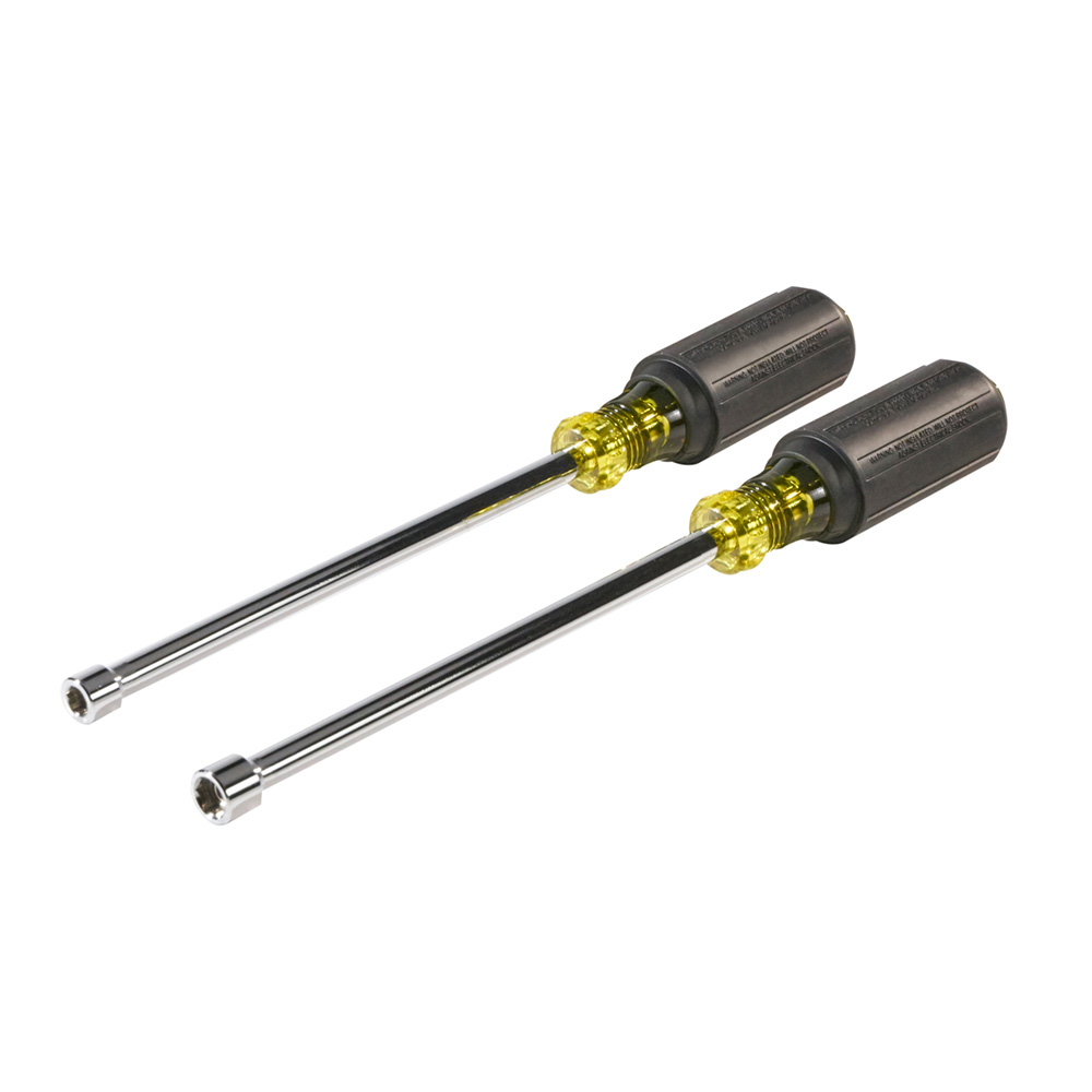 Klein Tools 646M Nut Driver Set 6-Inch Shafts, Magnetic 2 Pc