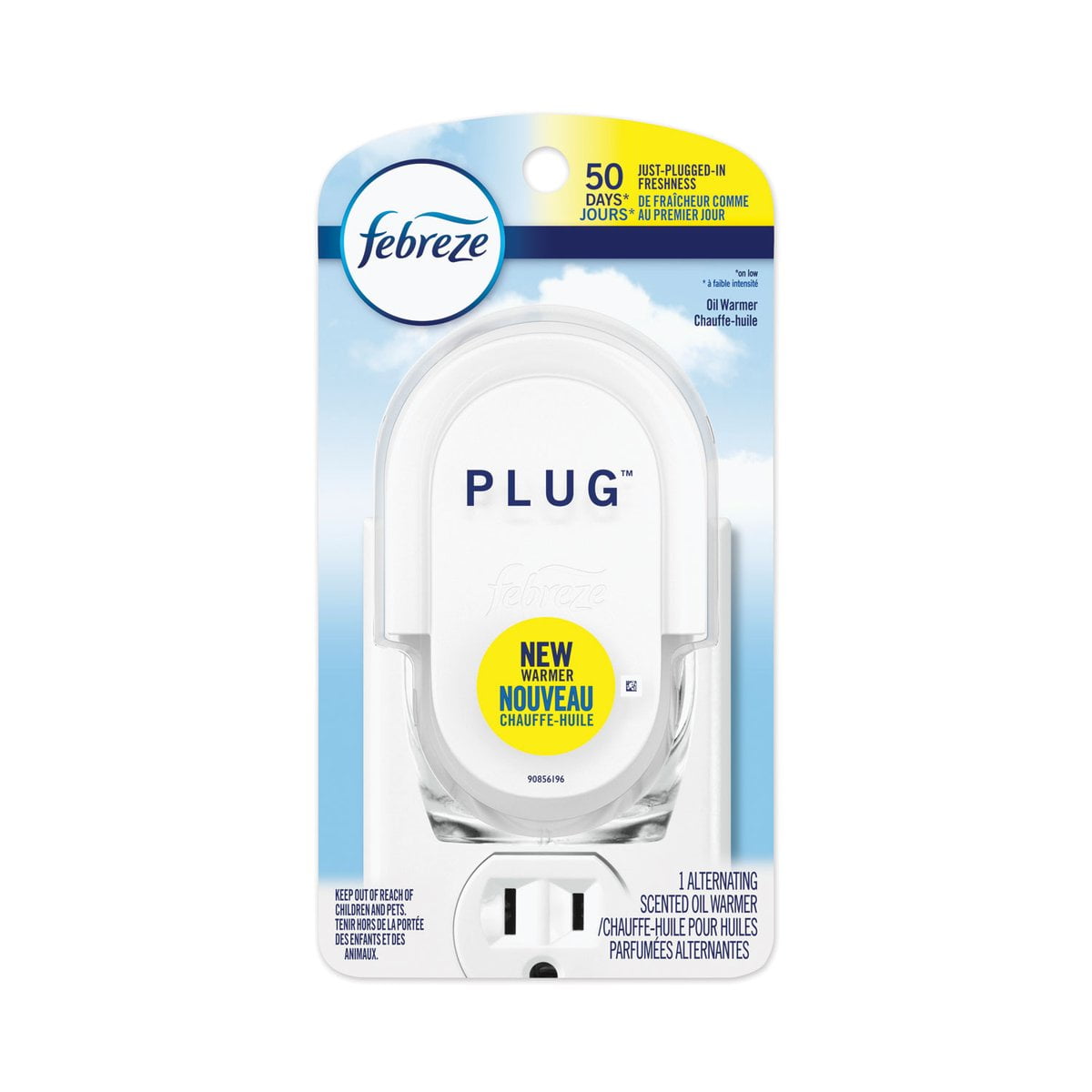Febreze Plug Air Freshener Warmer, 2.5' X 3' X 4', Off White, 4/Carton - PGC76985