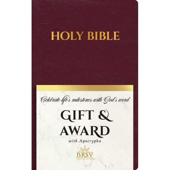 NRSV Updated Edition Gift & Award Bible with Apocrypha (Imitation Leather, Burgundy), (Hardcover)