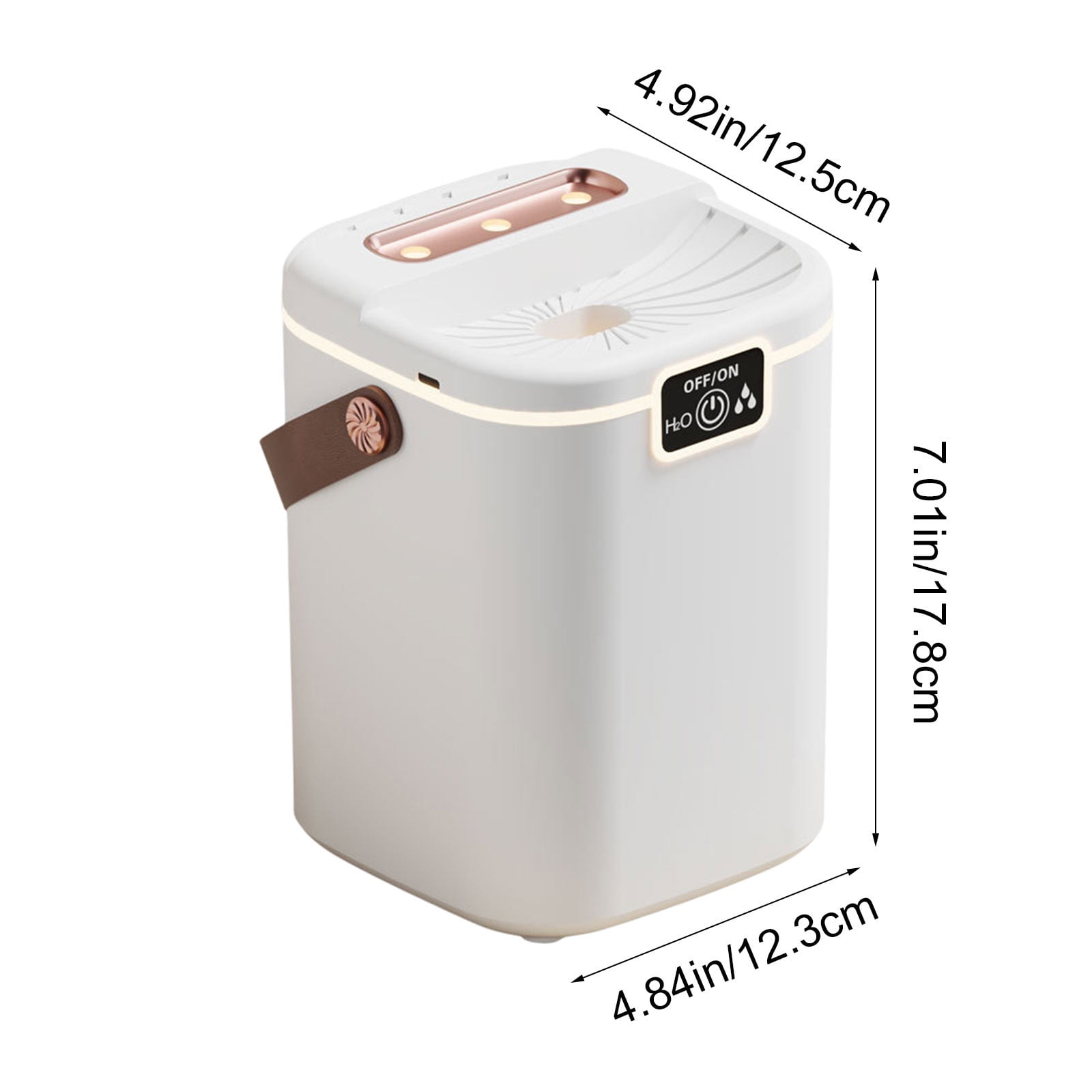 Smart Home Humidifier with Temperature Humidity Sensor, Quiet Top-filling Large-capacity Cool Mist Air Purifier, Adjustable Mist for Bedroom Living Room Office, Safe and Easy-to-clean Humidifier