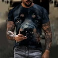 thumbnail image 5 of Men's 3D Dog Printed Short Sleeve T-Shirt – Funny Animal Graphic Tee for Casual & Sports, Big & Tall Sizes, Summer Streetwear Top, 5 of 8