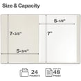 thumbnail image 6 of BAN Small Photo Album 5x7 (Ivory), 2-Pack Plastic Photo Book, 24 Pockets Show 48 Pictures, Mini Picture Binder with Customizable Album Cover, 5 x 7 Clear Sleeves, 6 of 16