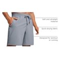 thumbnail image 4 of Shorts CRZ YOGA para Hombre sin Forro, Secado Rápido, con Bolsillos, 7", 4 of 6