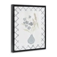 thumbnail image 2 of Stupell Industries Farmhouse Muted Blue Anna Bouquet Black Floating Frame Canvas Art, 17 x 21, by Lucille Price, 2 of 8