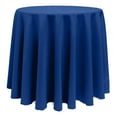 thumbnail image 1 of Ultimate Textile (2 Pack) 90-Inch Round Polyester Linen Tablecloth - for Wedding, Restaurant or Banquet use, Royal Blue, 1 of 4