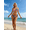 American Bikini, variant on Red, white, and blue flag triangle bikini set – Women's halter neck tie two-piece swimsuit, perfect for beach and pool wear on July 4th, an attractive beach exclusive.
