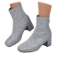 thumbnail image 2 of Fashionable Women's Ankle Boots with Sequin Embellishment and Heel for Stylish Occasions, 2 of 9