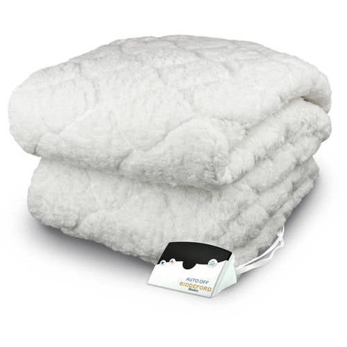 Biddeford Electric Heated Sherpa, Quilted Mattress Pad, Queen Walmart
