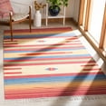 thumbnail image 2 of SAFAVIEH Montauk Jaslyn Southwestern Cotton Area Rug, Red/Blue, 4' x 6', 2 of 8