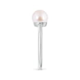 thumbnail image 3 of ANGARA Classic Japanese Akoya Cultured Pearl Solitaire Ring in 14K White Gold for Women | June Birthstone, Birthday, Anniversary, Jewelry Gift for Women | Pearl Ring, 3 of 8