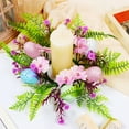 thumbnail image 7 of OutmaxHome Easter Candle Wreath with Simulation Easter Eggs and Flower,Spring Artificial Plants Desktop Candle Garland for Wedding and Table Decoration, 7 of 7