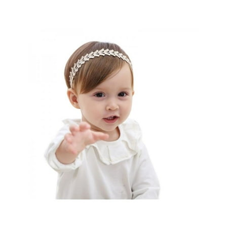 

Baby Girls Infant Boutique Gold Hair Flower Headband Hair Band