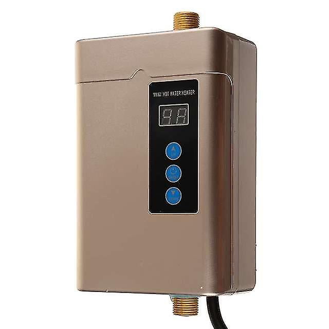 Calentador de agua instantáneo eléctrico sin tanque de 4000/3000w 110v/220v, grifo de cocina con calefacción para ducha de baño, grifo de fregadero, calefacción con termostato