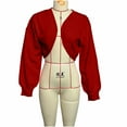 thumbnail image 4 of Women's Bolero Shoulder Shrug Sweaters Long Sleeve Open Front Cropped Cardigan Casual Knitted Outerwear, 4 of 6