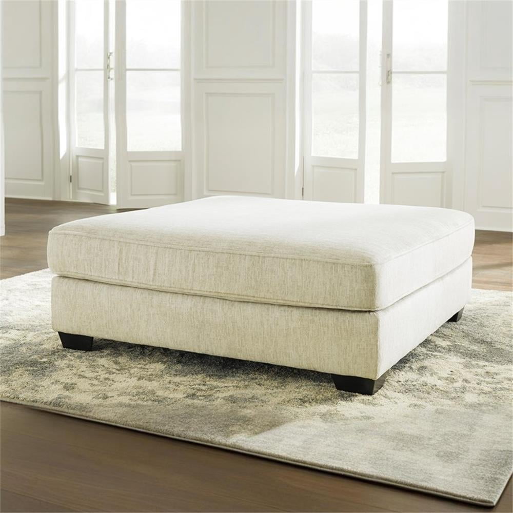 Signature Design by Ashley Rawcliffe Oversized Accent Ottoman in Parchment
