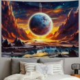 thumbnail image 2 of BCIIG  Trippy Planet Tapestry Galaxy Space Tapestry Psychedelic Universe Mountain Wall Tapestry Mysterious Starry Sky Tapestry Wall Hanging for Bedroom Decor 40x60inch, 2 of 6