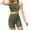 Army Green, variant on LOVZFMLL Workout Sets for Women Round Neck Sleeveless Crop Tank Top and High Waist Biker Shorts Sets Athletic Yoga Matching Clothing for Summer Army Green L