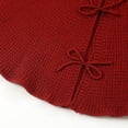 thumbnail image 5 of Falda de árbol de Navidad tejida a mano, suministros decorativos, delantal de base de árbol de punto, borde de oreja de lana gruesa, 5 of 5