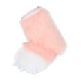thumbnail image 2 of Fuzzy Paw Cosplay House Shoes Funny Soft Halloween Cartoon Animal pink, 2 of 10