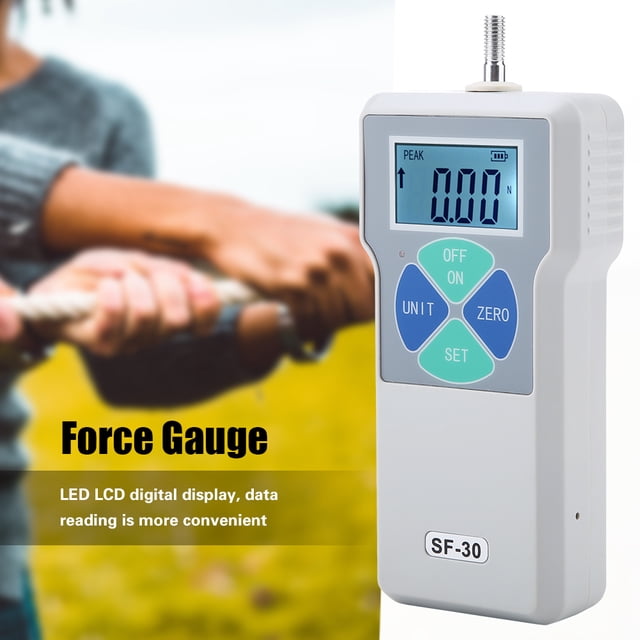 Medidor de fuerza, AC100-240V SF-30 Medidor de fuerza digital portátil de empuje y tracción Medidor de fuerza ultra sensible