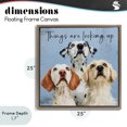thumbnail image 4 of Stupell Industries Cottage Things Are Looking Up Brown Floating Frame Canvas Art, 25 x 25, by Kim Curinga, 4 of 8