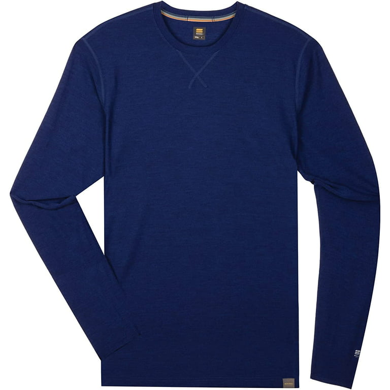 MERIWOOL Mens 100% Merino Wool Base Layer Lightweight Long Sleeve Thermal  Shirt