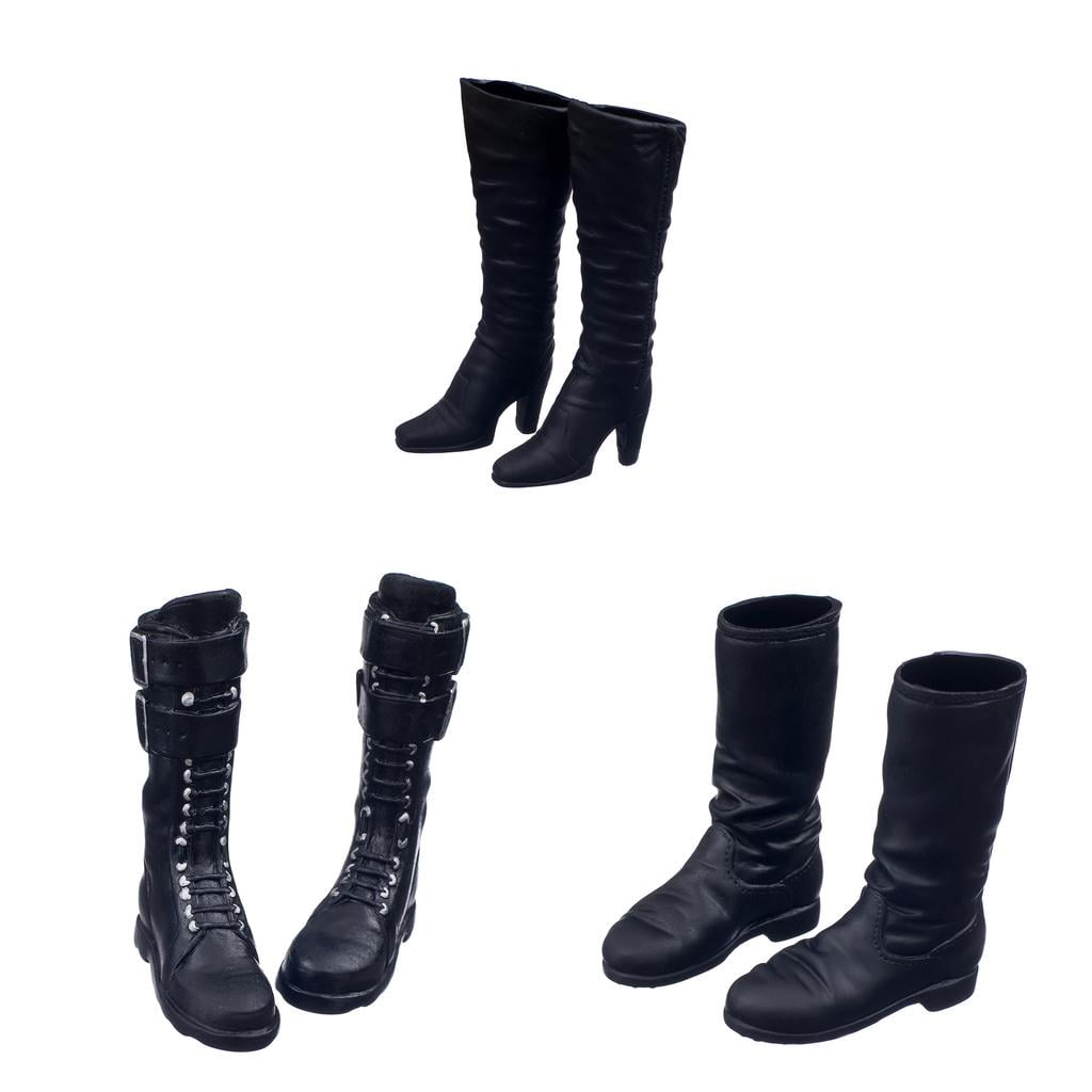 1/6 Scale Woman Knee High Boots Shoes for 12inch Female Figures or Doll Toys 