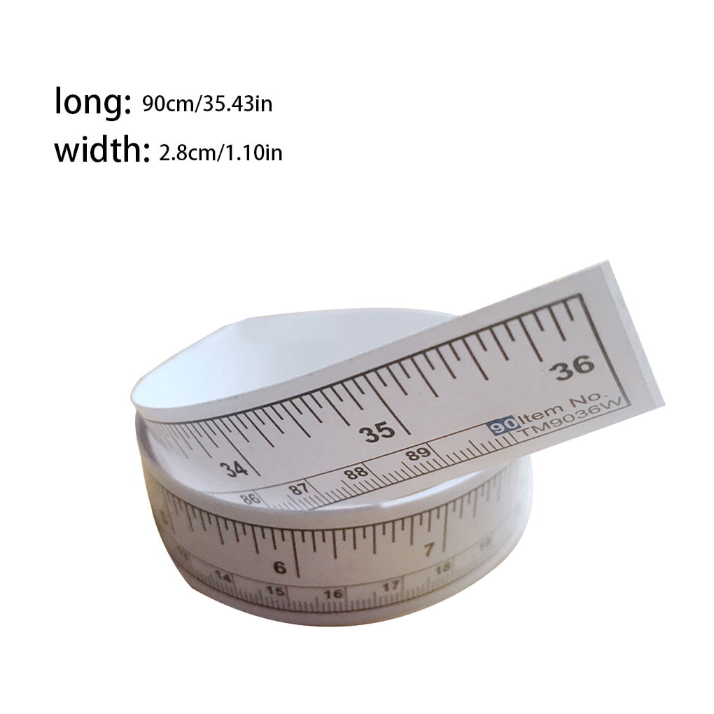 Uxcell Self-Adhesive Measuring Tape – 12” / 30cm, Peel & Stick – Fractions Printed, For Workbenches, Saw Tables, Drafting & Sewing