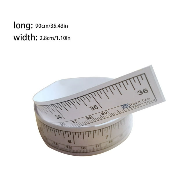 5pcs Self Adhesive Measure Tape machine sticker Metric Inch Measure Tape Sewing Machine Sticker Tool Paper Ruler