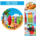 thumbnail image 4 of Juego de platos y servilletas de fiesta con temática de surf Qyeahkj, 100 unidades, 4 of 7