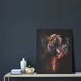 thumbnail image 5 of Rateoe Cool Tiger Pattern Decorative Picture – Unique Modern Wall Art, Ready-to-Hang Canvas Print for Home (Vertical), 5 of 6
