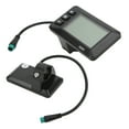 thumbnail image 3 of LCD Display Panel, 36V 48V LCD GD01 Display 5 Pin Waterproof Plug Bicycle Display Meter Adjustable Backlight Brightness Speed Mileage Display Ebike Display For JN Controller, Ebike, 3 of 8