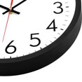 thumbnail image 3 of Reloj de pared Lumuasky, silencioso, no hace tictac, 30 cm, cuarzo, negro, 3 of 9