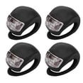 thumbnail image 1 of 4x 3 modos impermeable bicicleta LED luces de advertencia bicicleta silicona linterna, 1 of 8