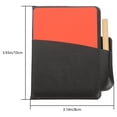 thumbnail image 2 of Topbathy 1Set Professional Referee Set Black Wallet with Easy Access Yellow and Red Cards for Soccer, 2 of 8