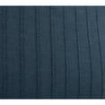 thumbnail image 3 of Kai 22 x 22 Throw Pillow, Tonal Woven Stripes, Cotton Viscose Blend, Blue, 3 of 4