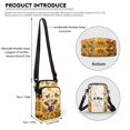 thumbnail image 6 of HELLHERO Highland Cow Messenger Bag for Unisex, 4.33"x1.97"x7.09" Women Shoulder Bag, Adult with Double Zipper, 6 of 7