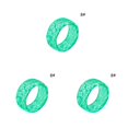 thumbnail image 3 of Qarigey Anillo unisex que brilla en la oscuridad Anillo de acrílico Luminoso Noche que brilla intensamente Joyería de mano Regalo de vacaciones, Verde Type1 NO1 Qarigey CBP152945, 3 of 6
