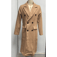 thumbnail image 4 of ZANKLEY Women Long  Coat Double Breasted Trench Coat Fall Winter Clothes, 4 of 9