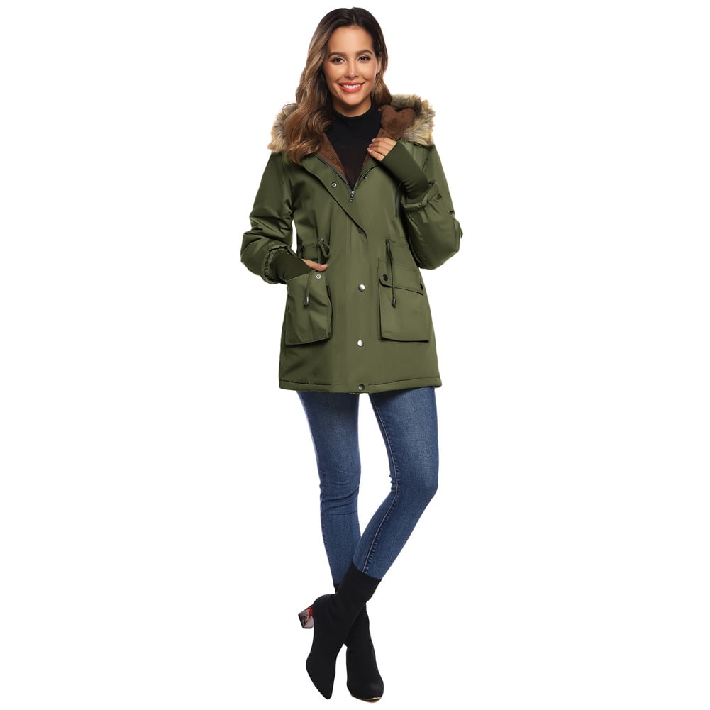 GK Winter Coats for Women, Hooded 
