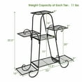 thumbnail image 2 of Gymax 7 Tier Plant Stand Metal Shelf Multilayer Potted Display Rack Patio Garden, 2 of 10