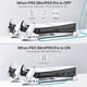 thumbnail image 5 of for PS5 Slim/Pro Game Console Universal Storage Horizontal Stand Optical Drive Version Digital Edition Multi-Function Charging Cooling Base Compatible with ELITE Controller, 5 of 8