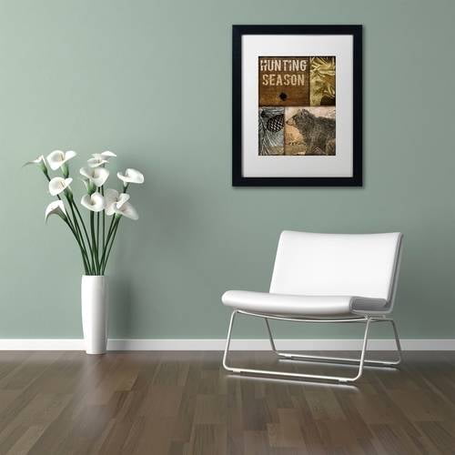 Trademark Fine Art "Hunting Season IV" Canvas Art by Color Bakery White Matte, Black Frame